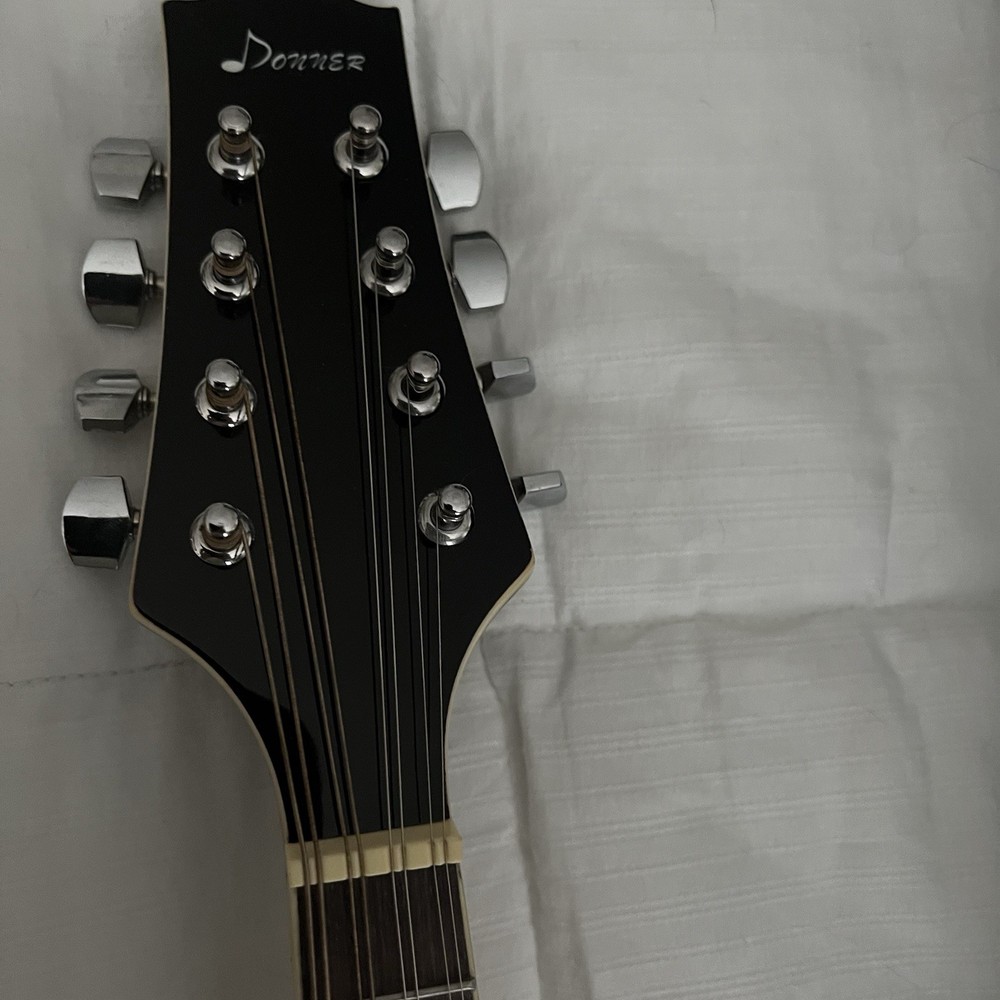 Sunburst Donner Mandolin 8 String Beginner Set with Soft Case & Pick Great Cond