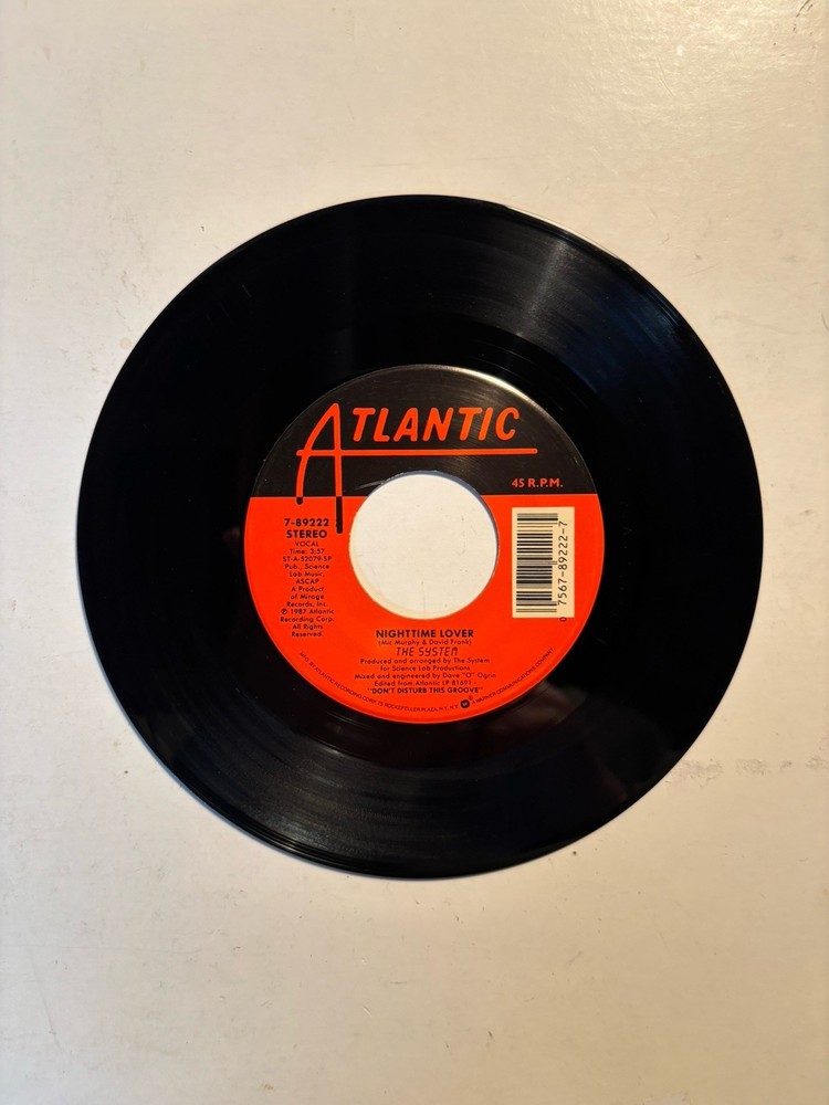 The System “Nighttime Lover” Atlantic 7” 45 VG++