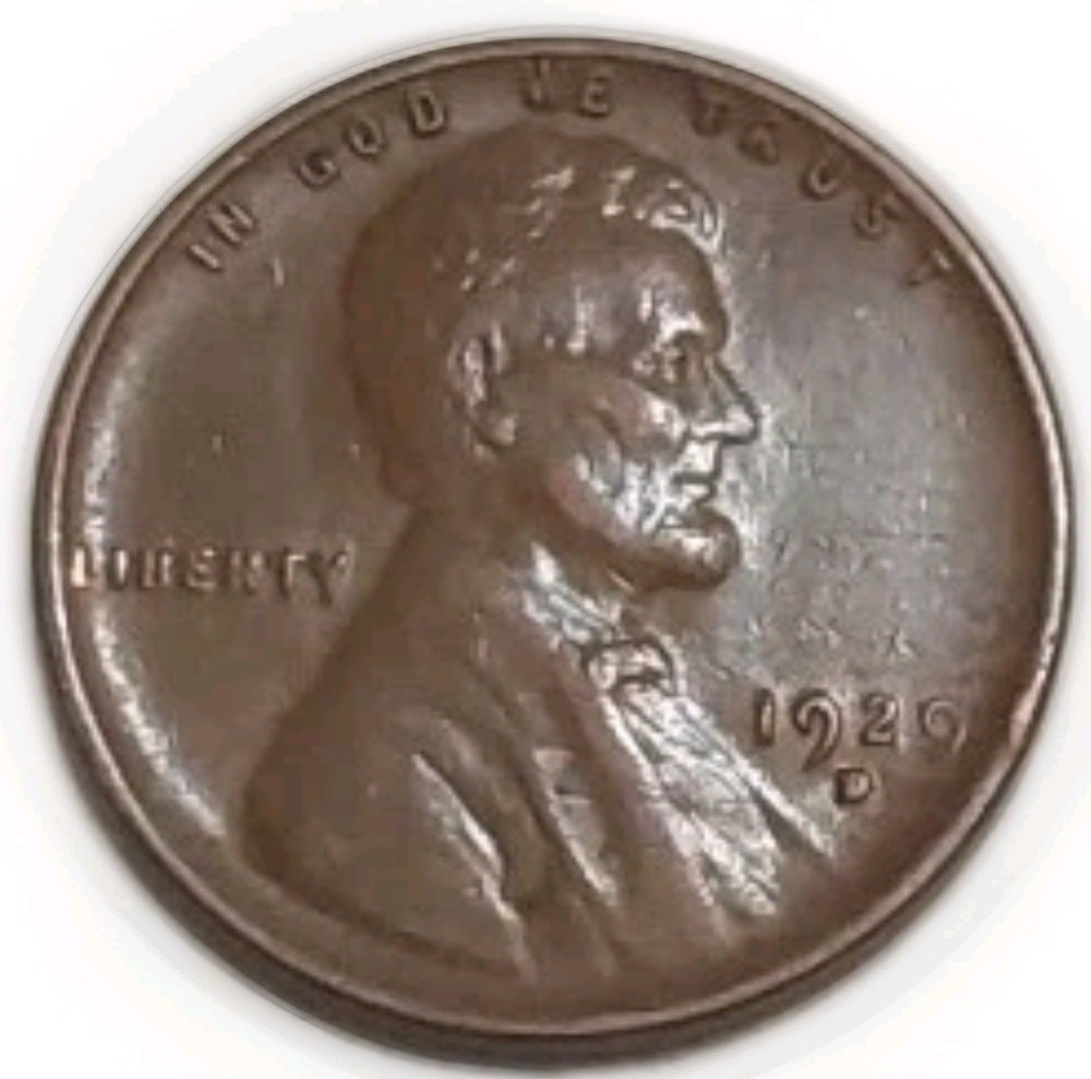 1929-D LINCOLN WHEAT CENT AU CONDITION Free Post