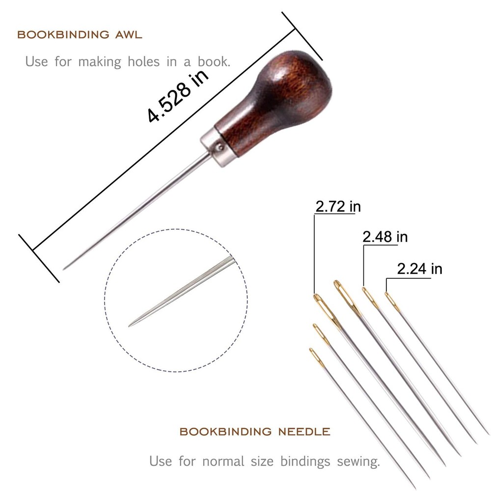 Bookbinding Kits Bookbinding Supplies Hand Book Binding Starter Tools Set With G