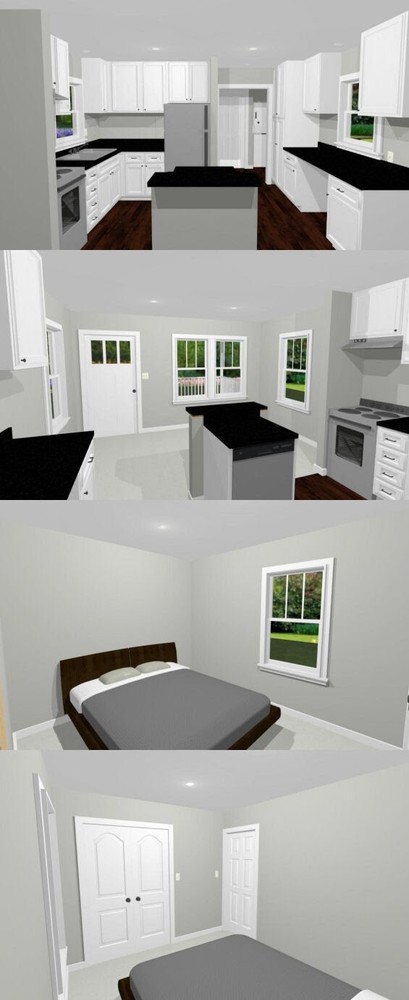 14x32 Tiny House -- 447 sq ft -- PDF FloorPlan -- Model 1O