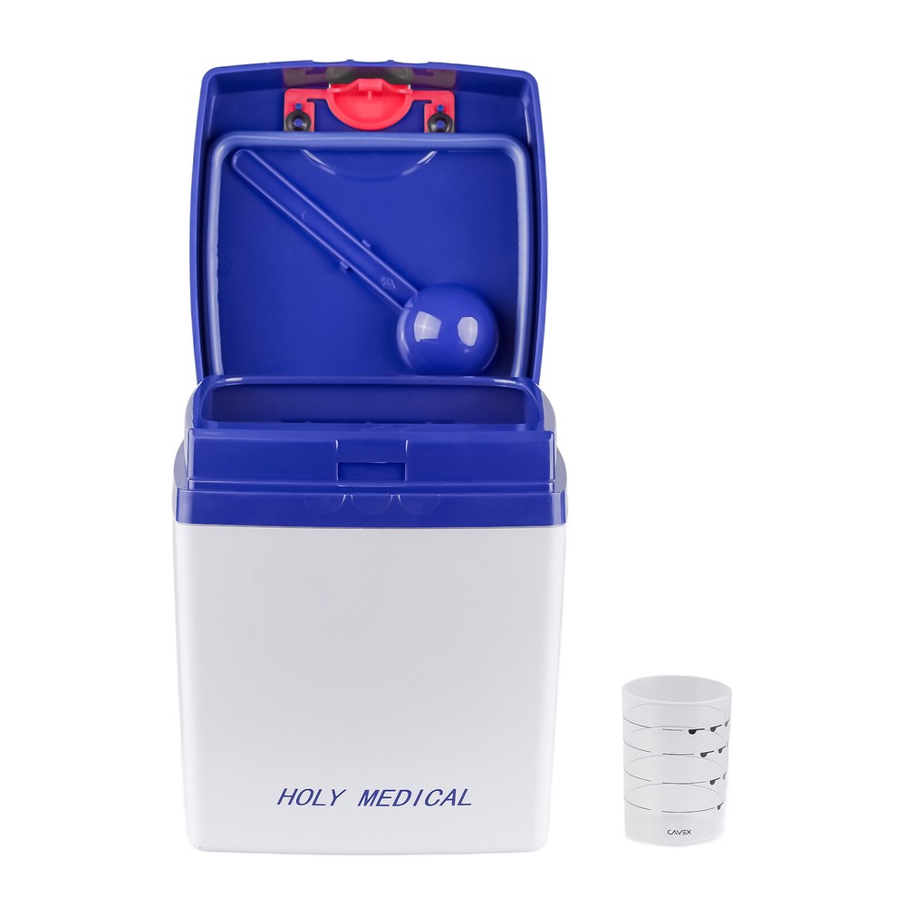 Moisture-Proof Container with Sealable Lid for Impression Materials & Mixer Tool