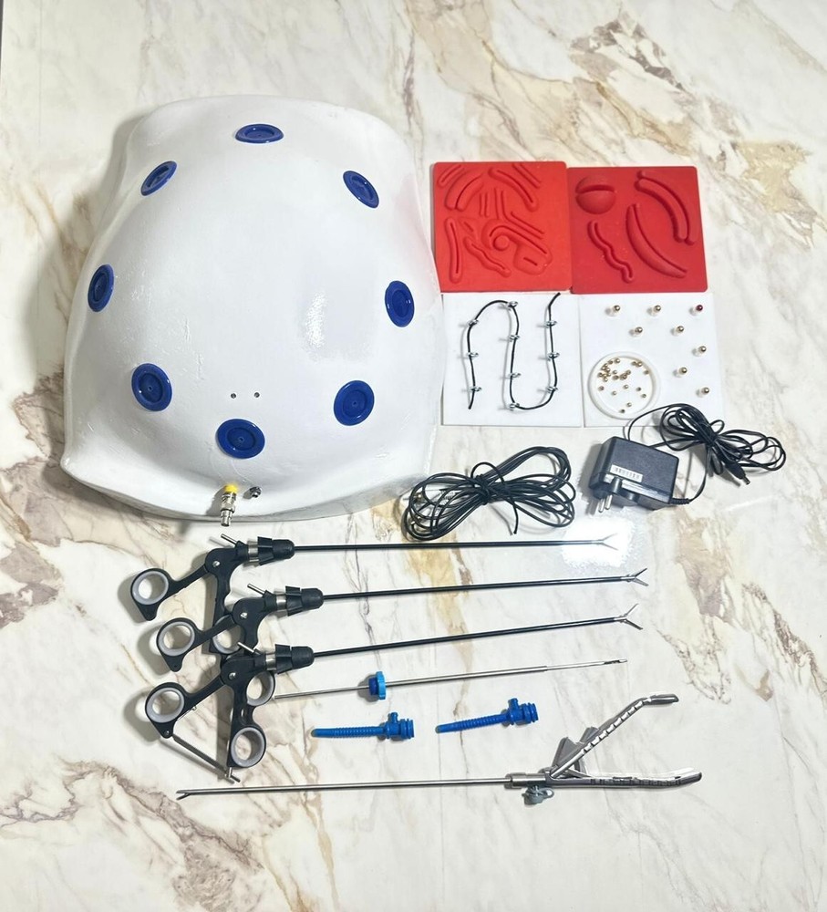 Laparoscopic Endo Trainer Simulator Training Box Camera Instruments Set