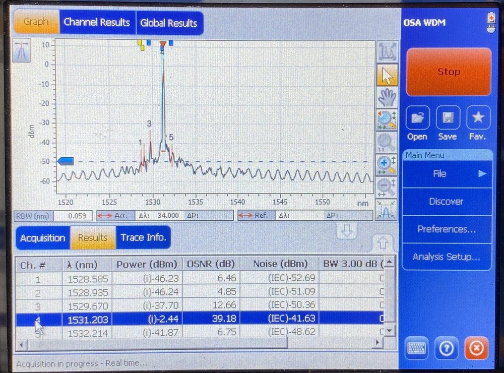 Exfo FTB-5240S working condition