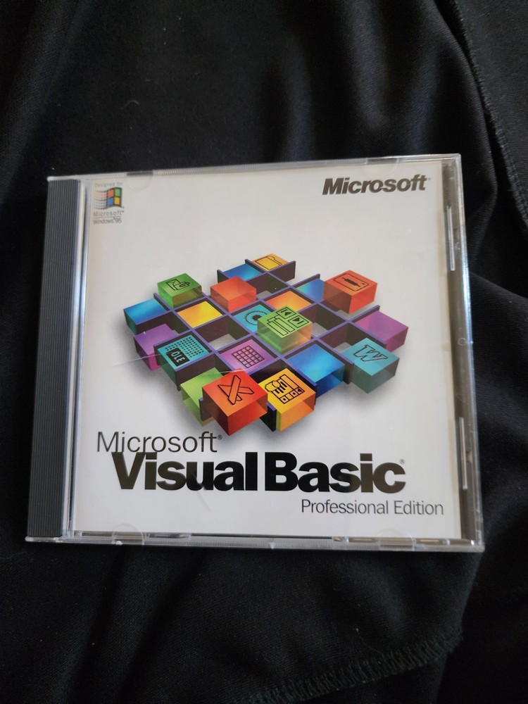 Microsoft VisualBasic 4.0 Professional Edition CD with CD Key Used