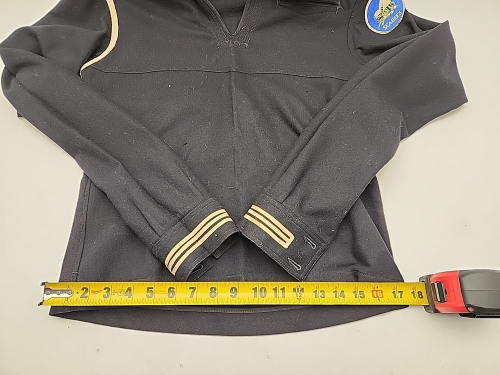 WWII US Navy Cracker Jack Wool Uniform (SEABEES) Small