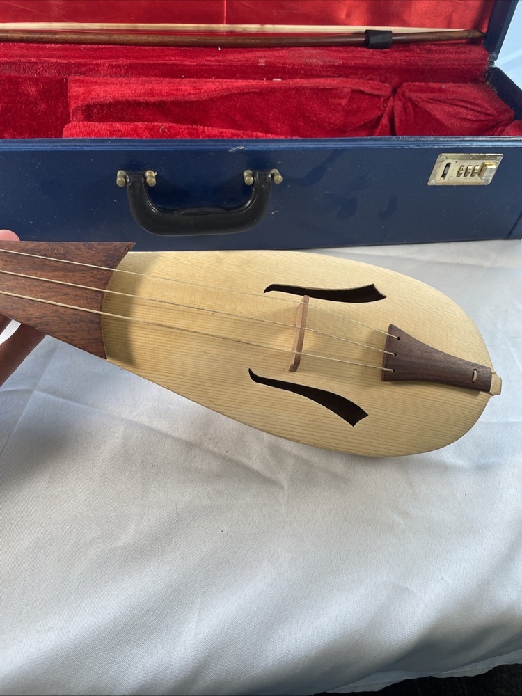 ROOSEBECK 3-STRING REBEC w/ BOW & HARD CASE