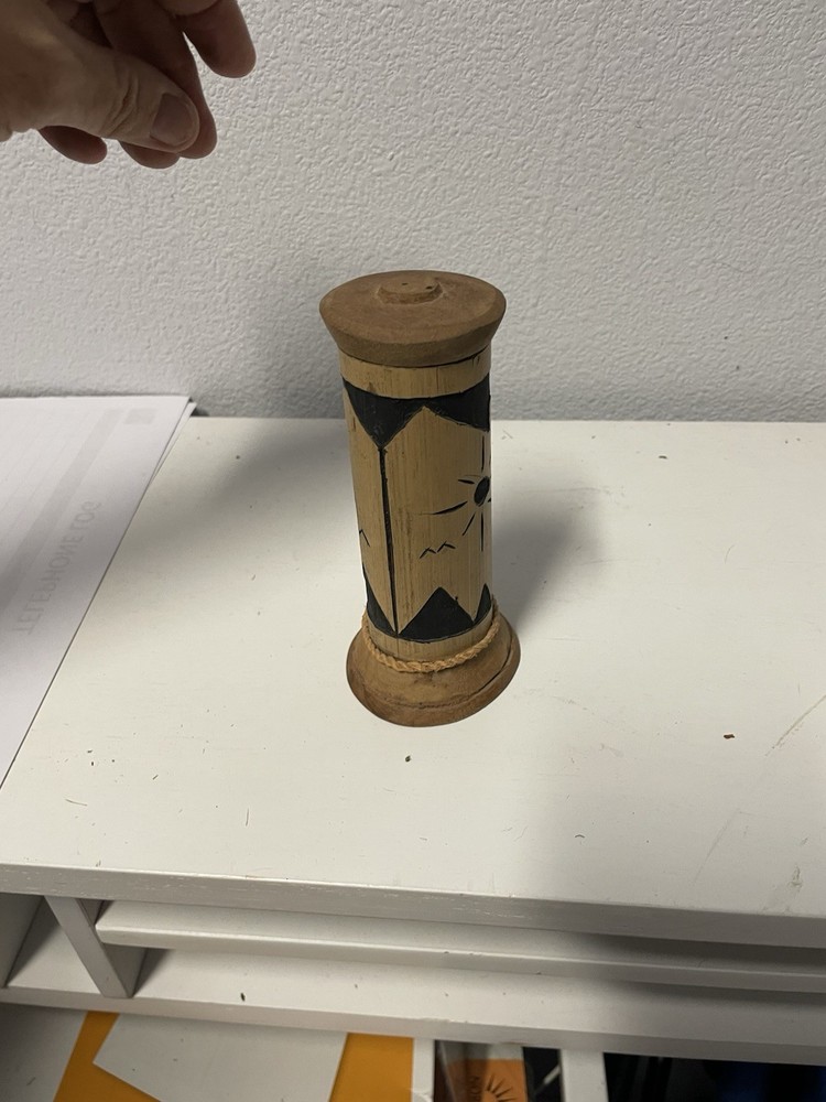 Handmade bamboo rainstick