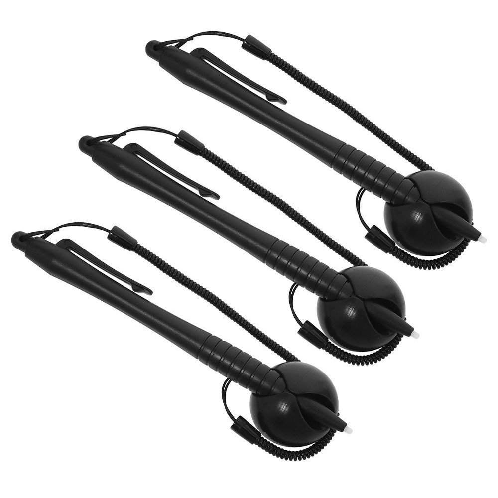 3 Pcs Resistive Screen Stylus Handwriting Touch Pen Portable Spring Rope