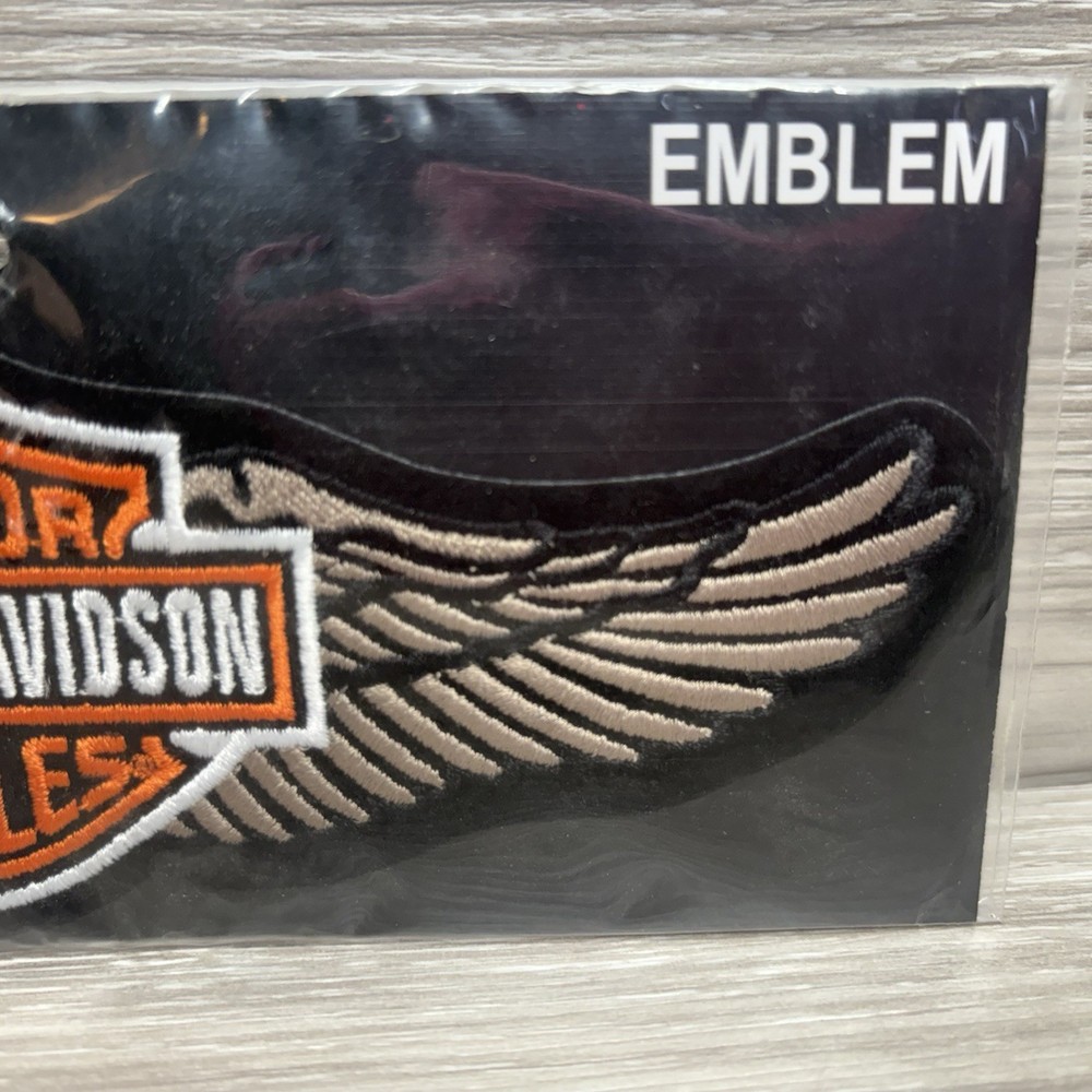 8" Harley Davidson Motorcycles - Straight Wings Medium Patch Emblem Jacket 2014