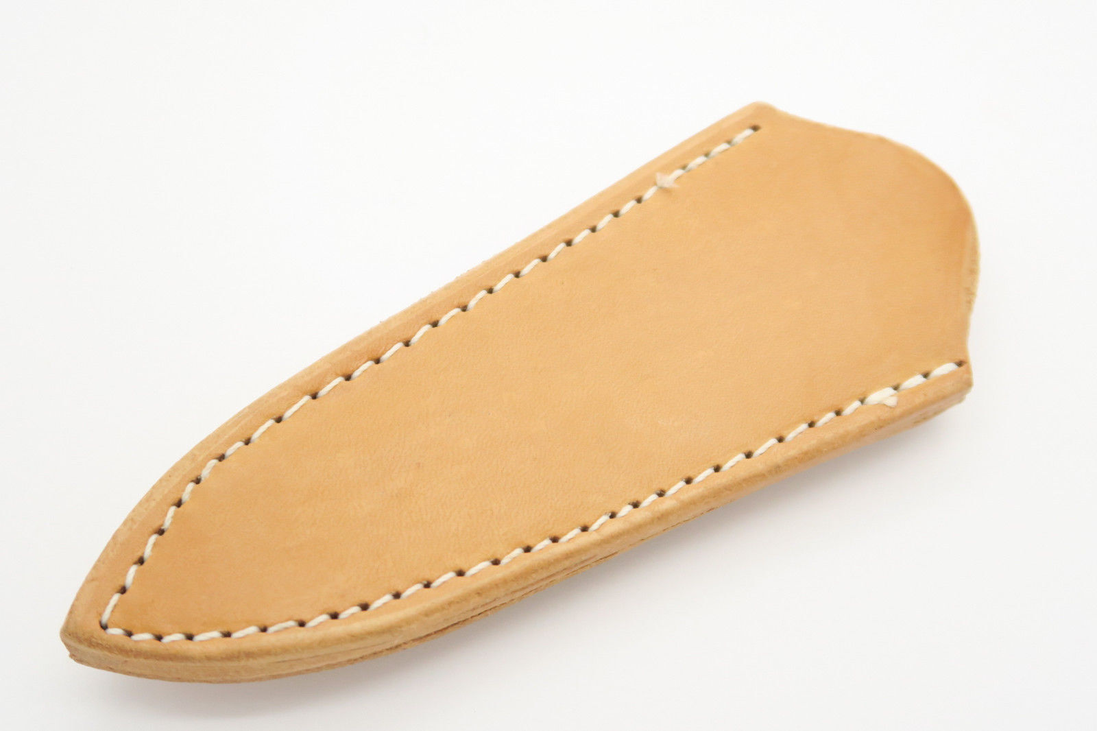 Custom USA Leather Fixed 3" Blade Dagger Knife Boot Belt Clip Sheath