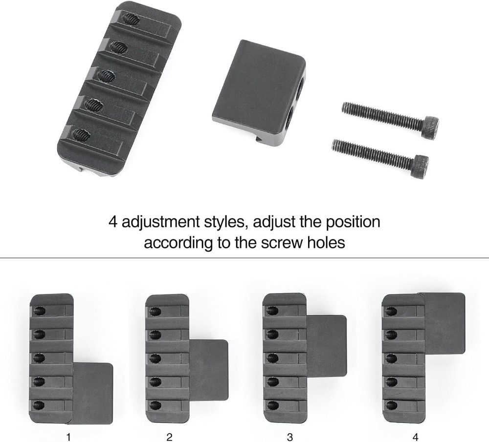 Tactical Offset Adjustable MLOK Picatinny Flashlight Mount for M300 X300 Light