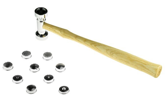 9 in 1, 8 oz Texturing Hammer, Interchangeable Heads, 9-1/2” Length