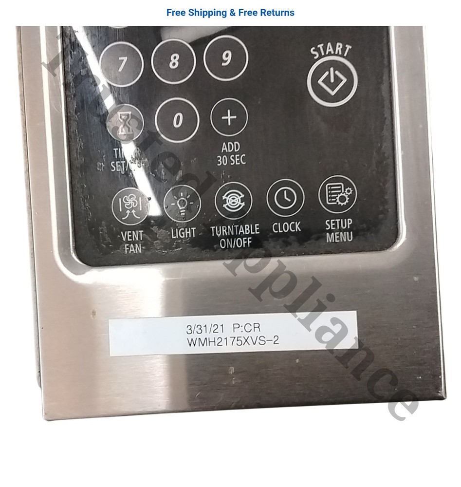 Microwave Control Panel Console 4619-648-84663 Stainless