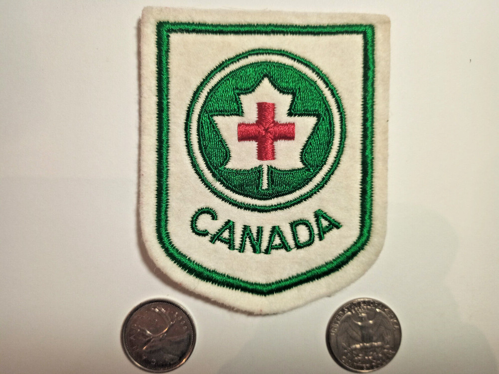 1970s Red Cross Canada Patch Badge Crest
