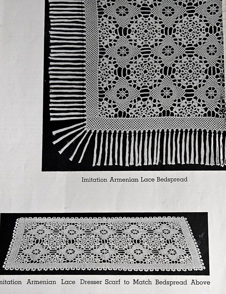 BEDSPREAD Tablecloth NOVELTY CROCHET PATTERNS LILY 102