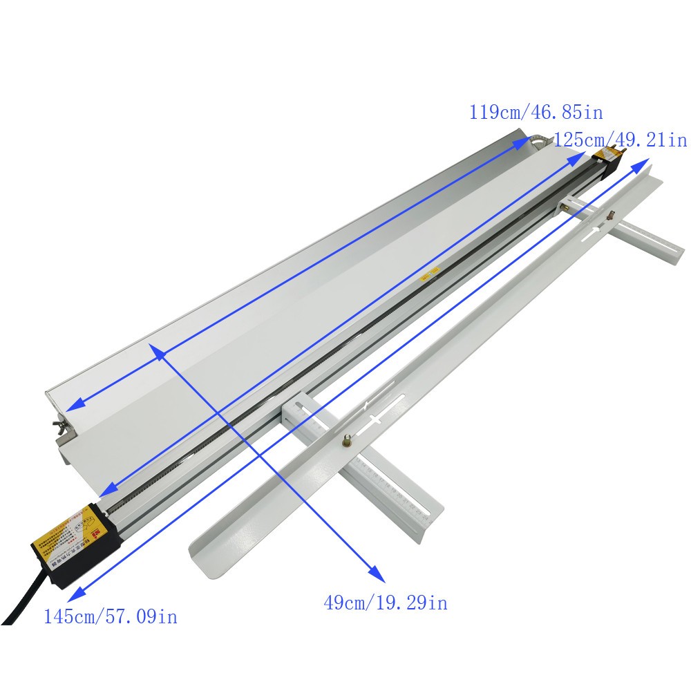 49in Acrylic PVC Plastic Bender 110V Manual Bending Machine with Angle Bracket