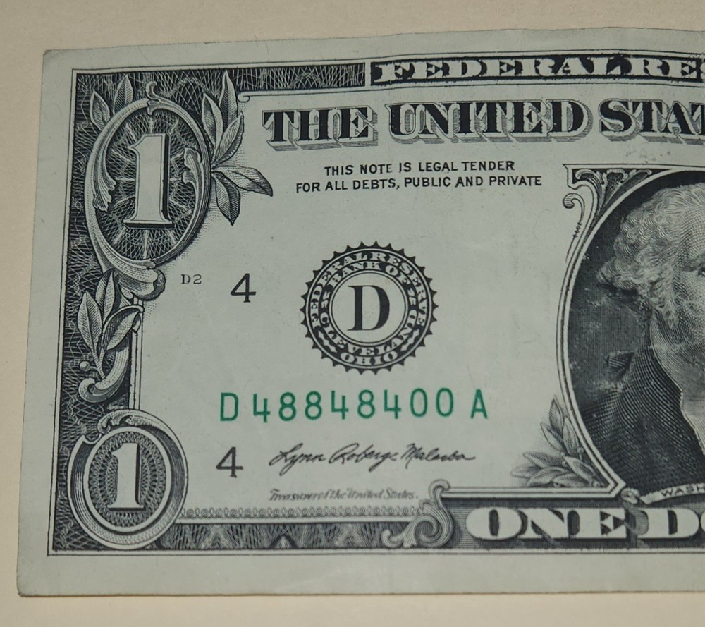 $1 Bill Trinary / Fancy Serial Number