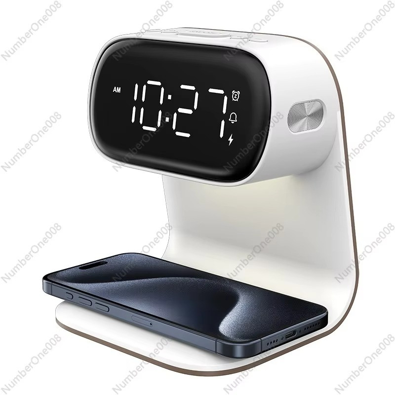 Bedside Lamp with Wireless Charger & Alarm Clock