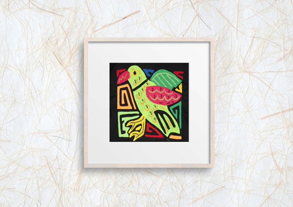 Multicolor Green And Red Bird Molita