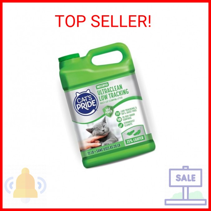 Cat's Pride Max Power: UltraClean Low Tracking Multi-Cat Clumping Litter - Keeps