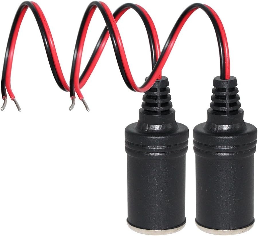 12V 1FT Female Cigarette Lighter Extension Socket Cable - Durable & Easy Install