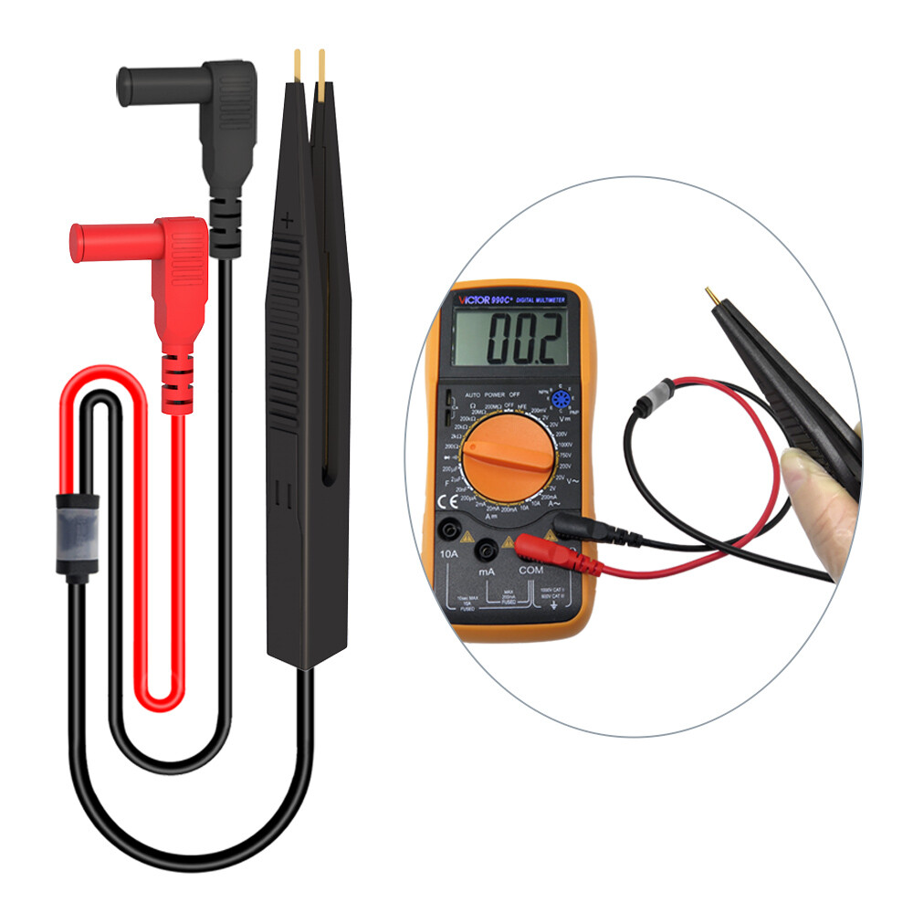 Multimeter Test Leads Kit with Wire-Piercing Probe Alligator Clip Mini Grabber