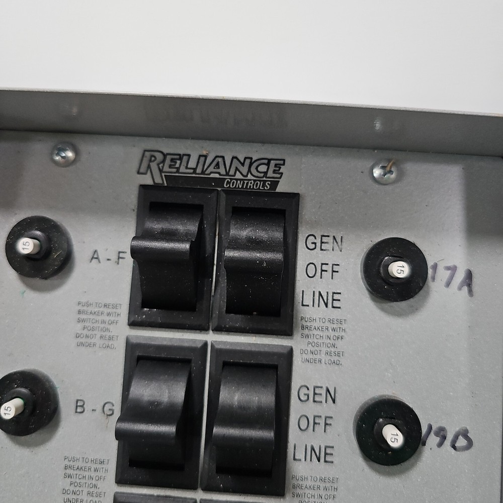 Reliance Pro/Tran 31410C Manual Transfer Switch Protran