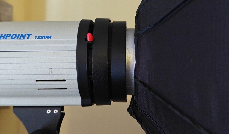 Flashpoint Studio Flash to Bowens Mount Adapter  -Fits Flashpoint 1220M, 320M +