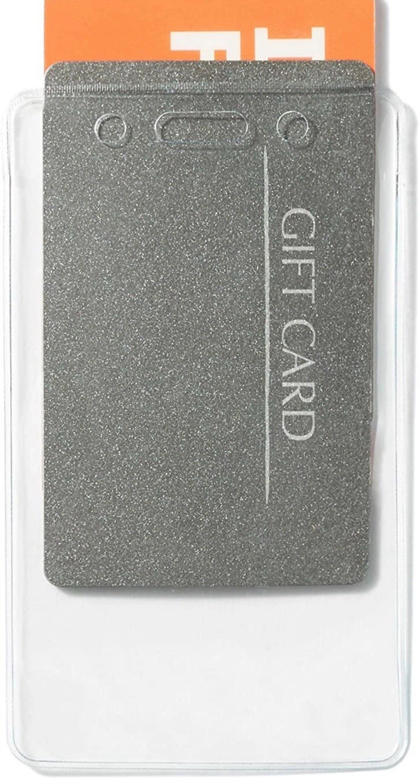 100 Pack Vertical ID Card Badge Holder Clear Plastic