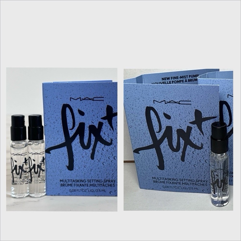 3 X MAC Fix + Plus Multitasking Setting Spray Sample Travel 0.08 Oz Each