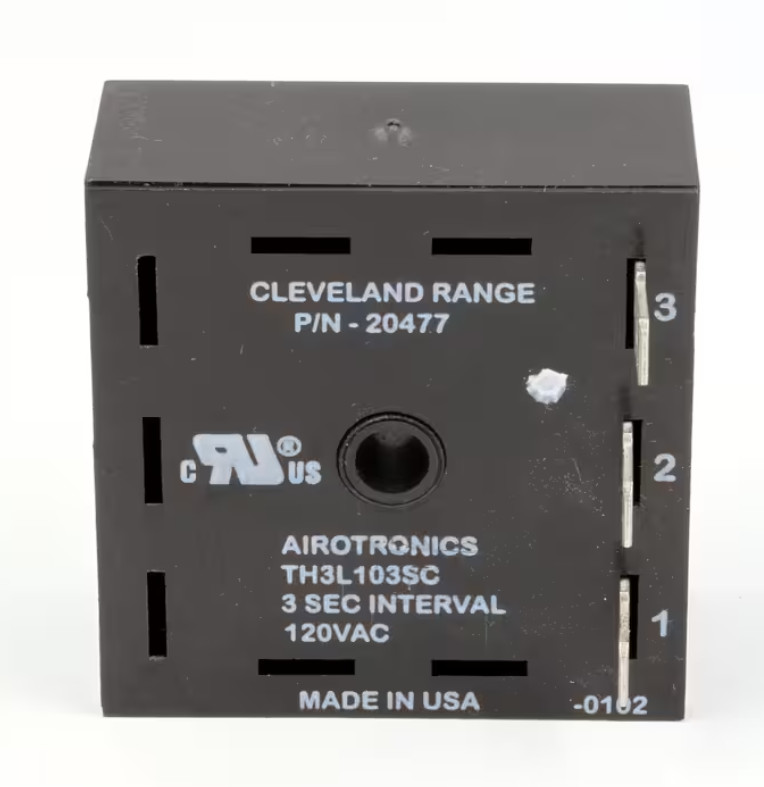 Cleveland 20477 Timer, Solid State, 3 Second Delay, 120VAC, Convection Steamers