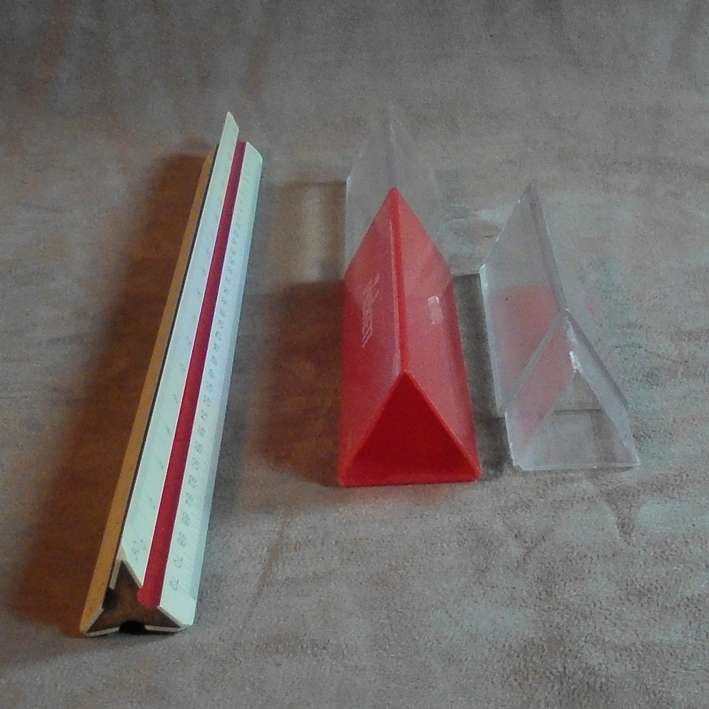 Pickett 234-E Architecture Scale Ruler w/Case Japan Drafting Engineering Vintage