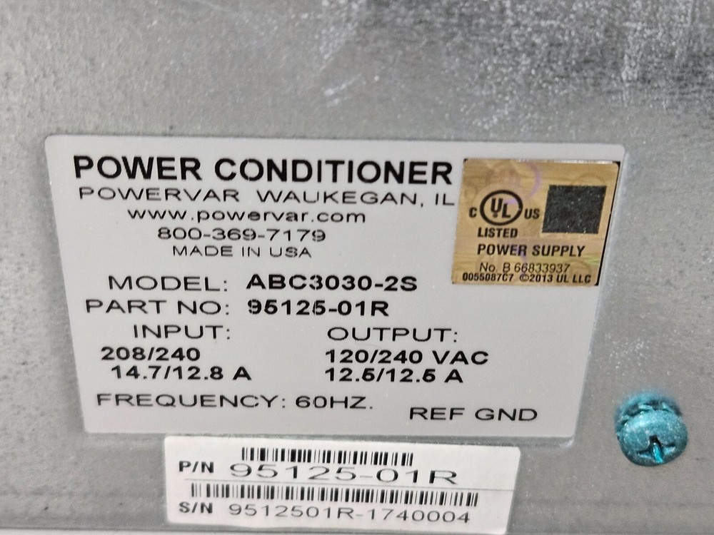 Powervar Power Conditioner Model ABC3030-2S