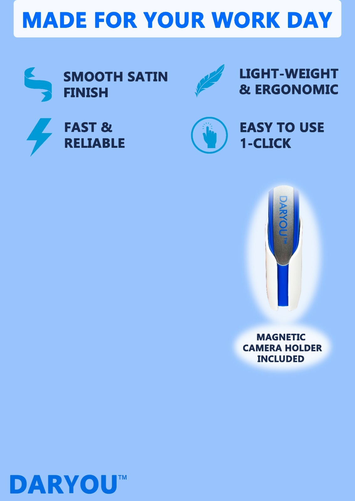 DARYOU DY-50 Intraoral Camera Dental Camera,Button Work on Dexis,Eaglesoft More