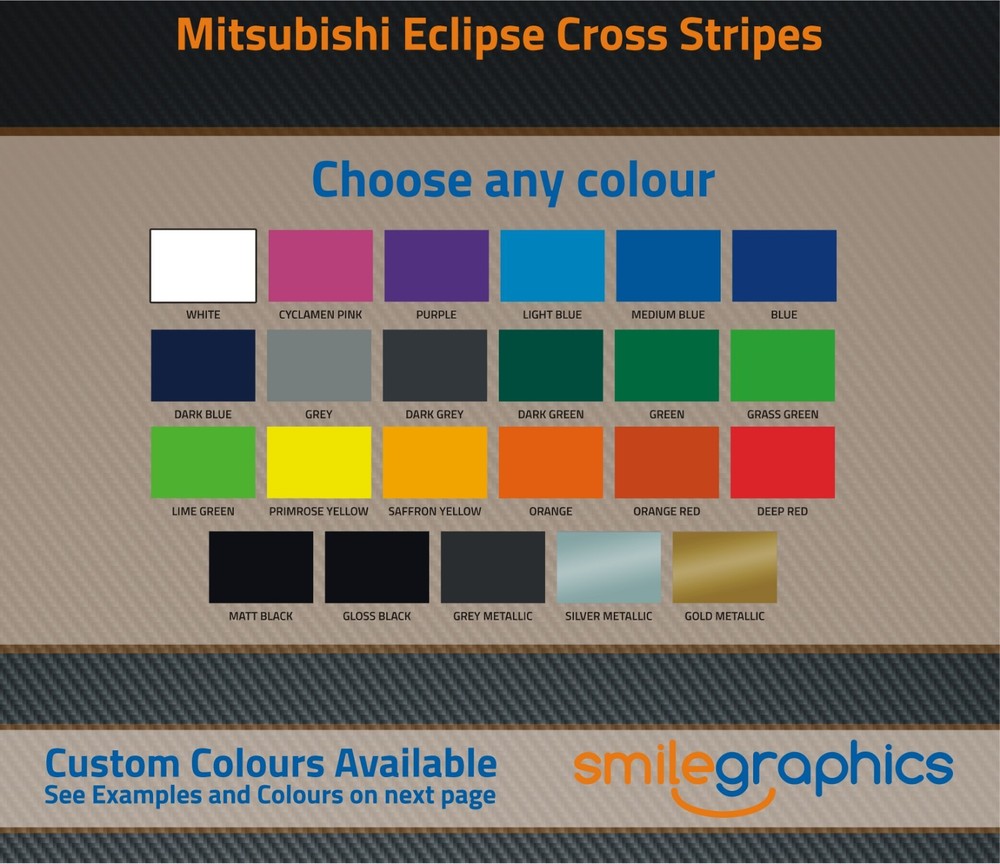 Mitsubishi Eclipse Cross Stripes - Other Colours Available - Metallic Grey