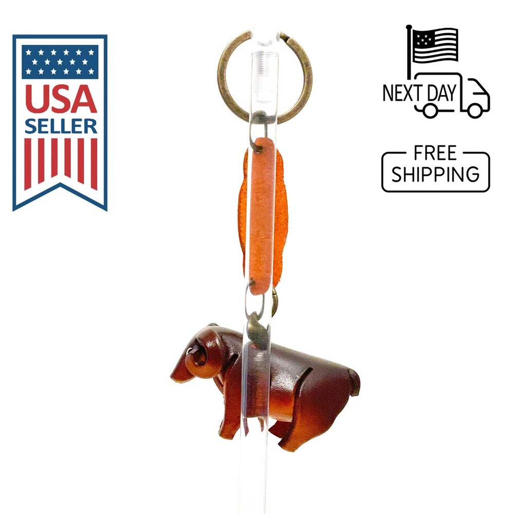 Rambouillet Sheep Handmade Leather Keyring