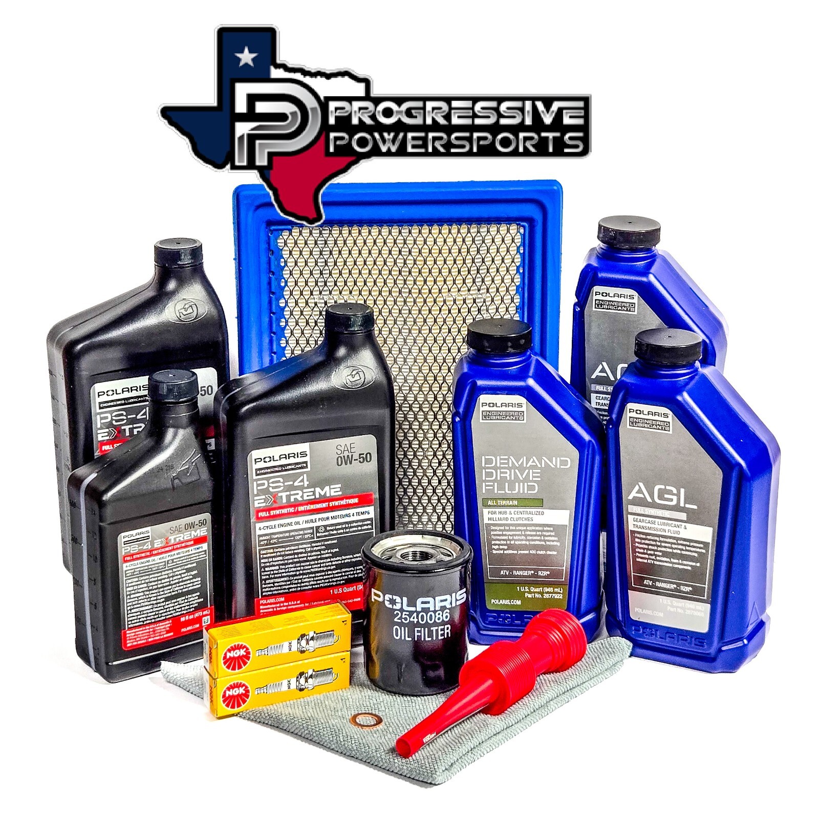 OEM Polaris Ranger 900/900 XP (NO DIESEL) Full Service Oil Change Kit w/ Plugs