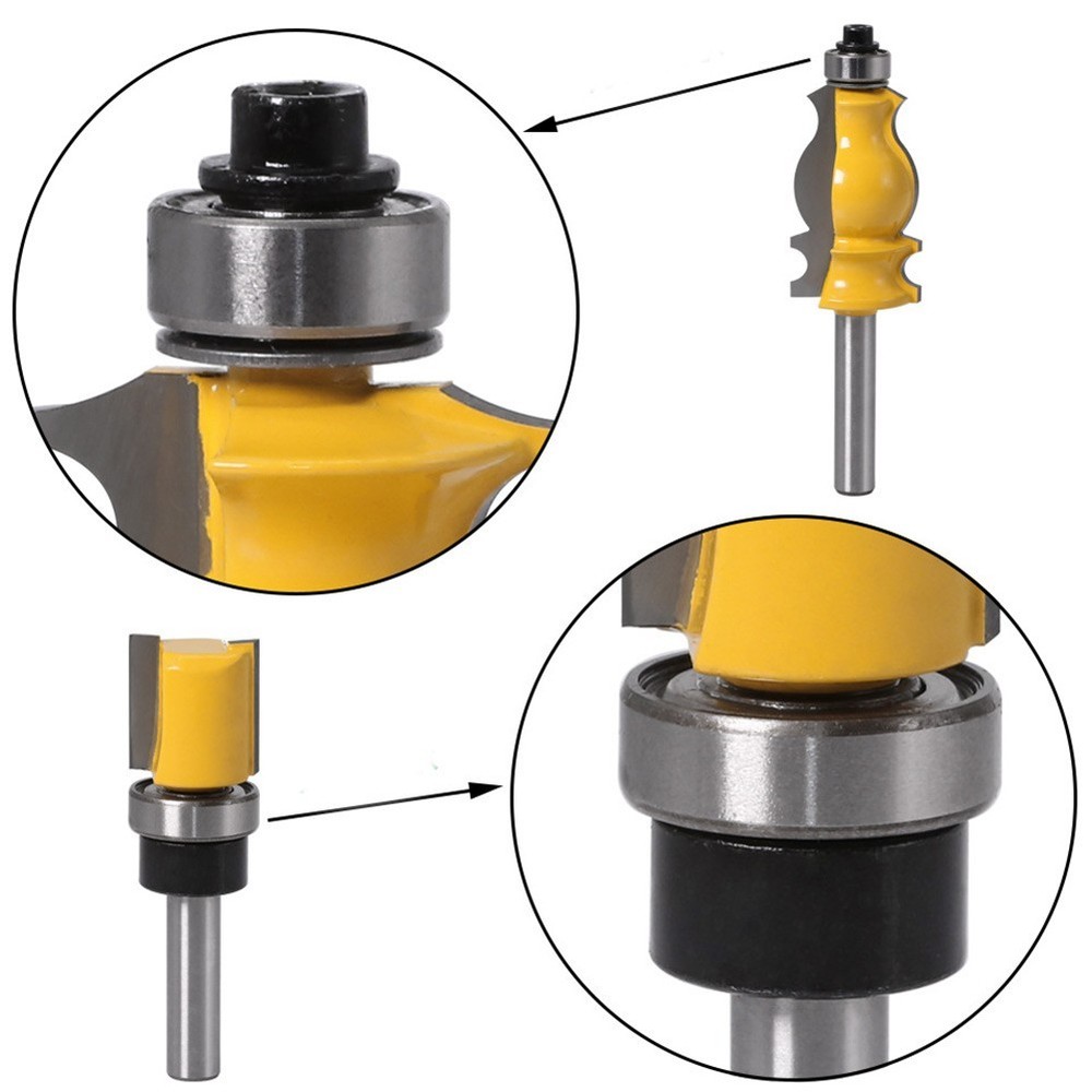 Router Bit Bearing 11pcs/Set 12.7mm Router Bit Attachment Mounted Replacement