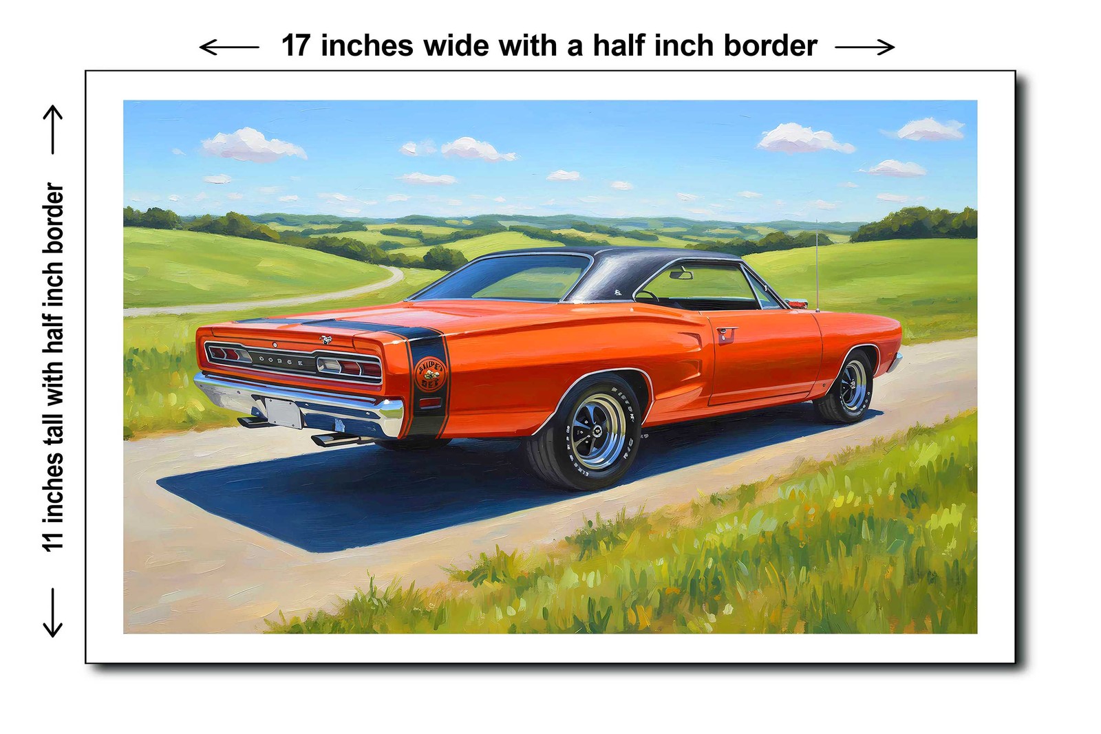 1969 Dodge Coronet Super Bee 7 - 11x17 Poster Art Print