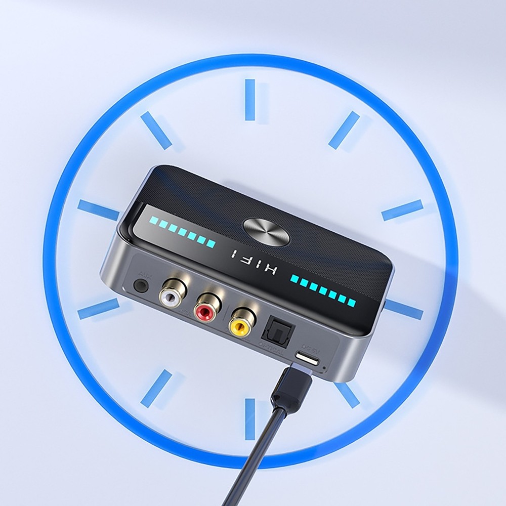 High Sensitivity 5.3 Bluetooth NFC Transmitter Receiver Stereo Audio Adapter