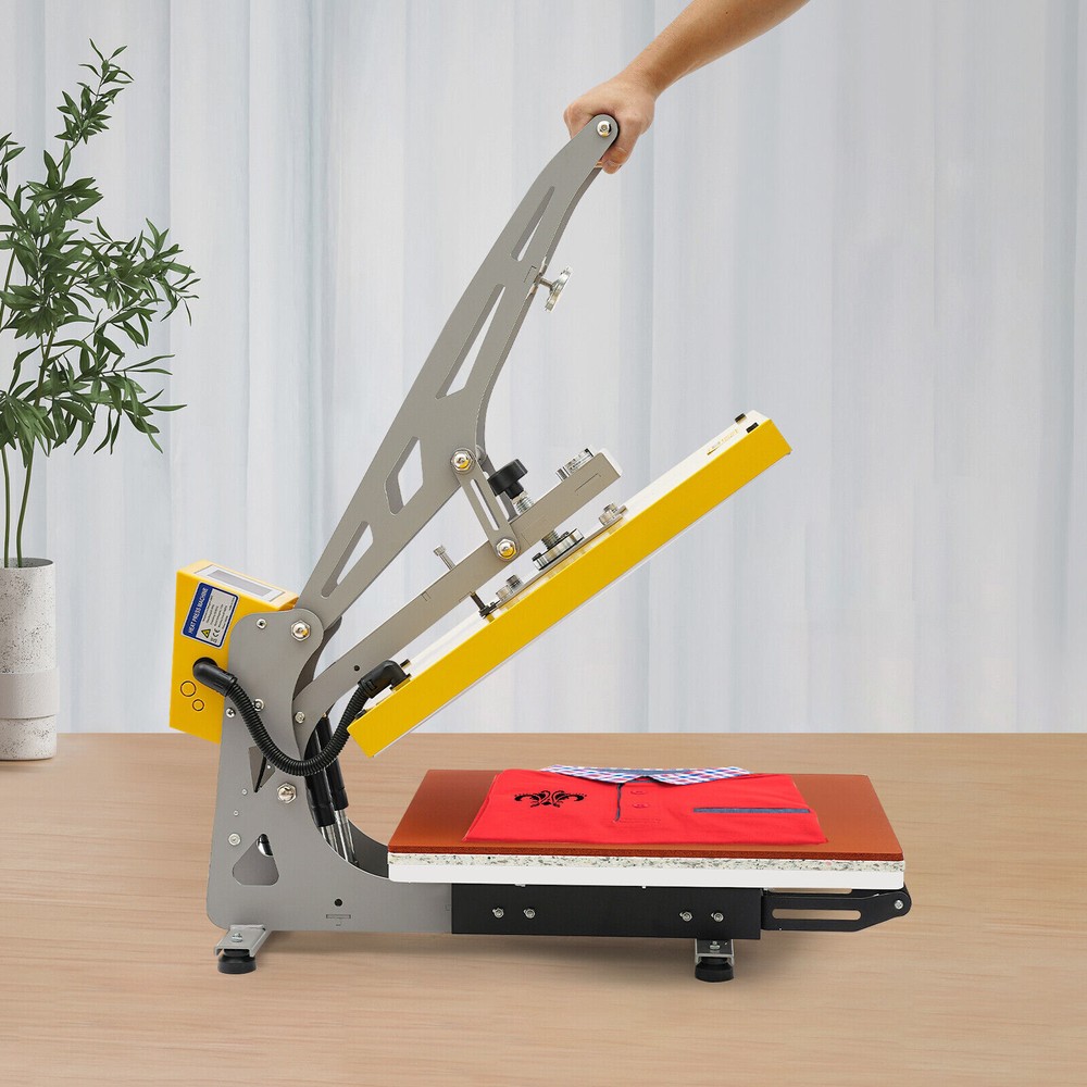 Heavy Duty Clamshell Semi-Auto Heat Press Machine with Slide Out Function