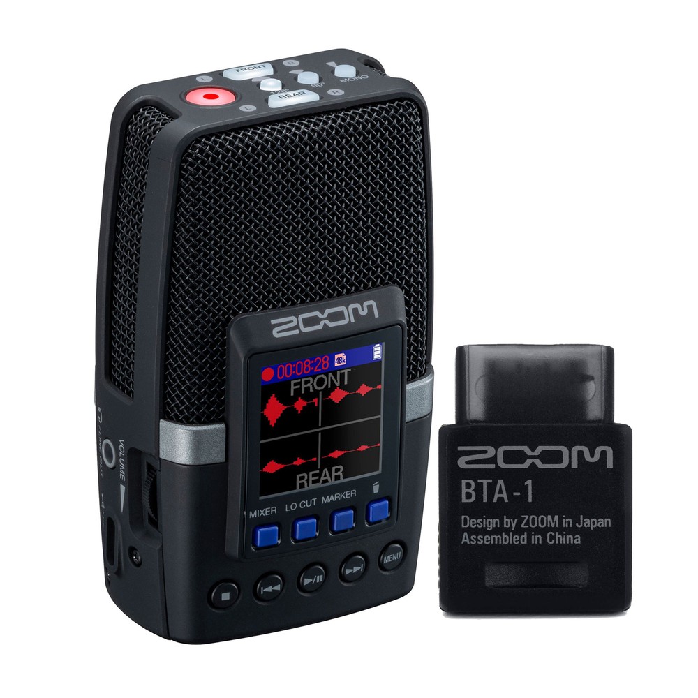 Zoom H2essential Multi-Mic 32-Bit Float Handy Recorder + Zoom Bluetooth Adaptor
