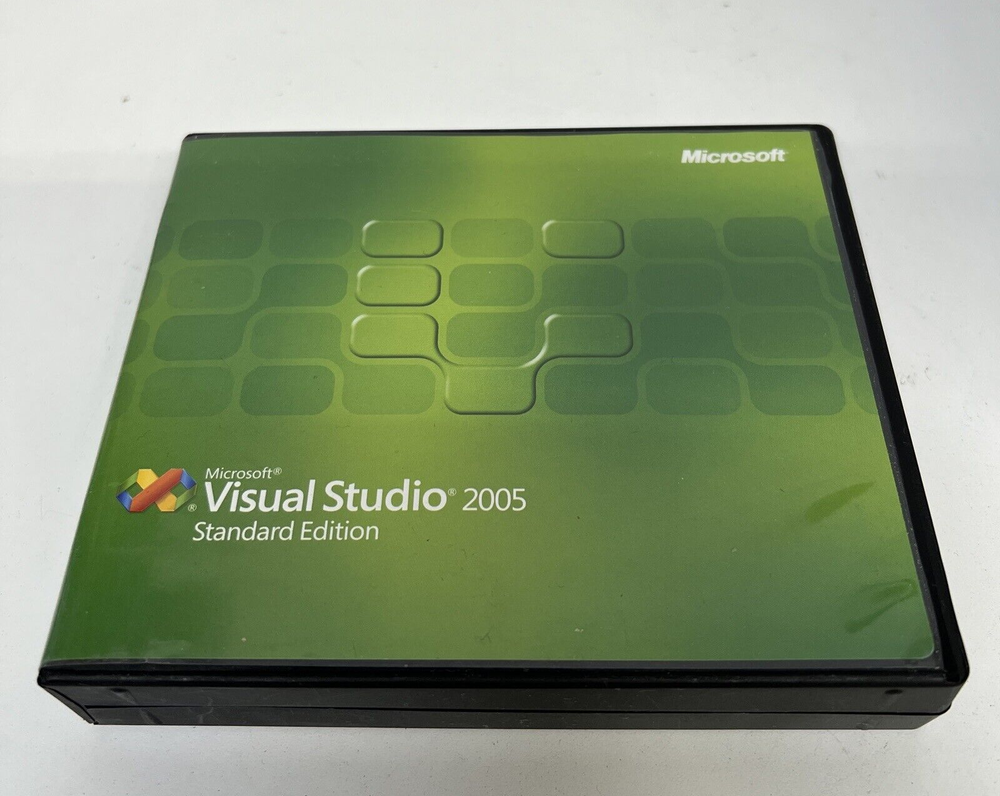 Retail Microsoft Visual Studio 2005 Standard Edition Academic 5 Disc Set W/ Key