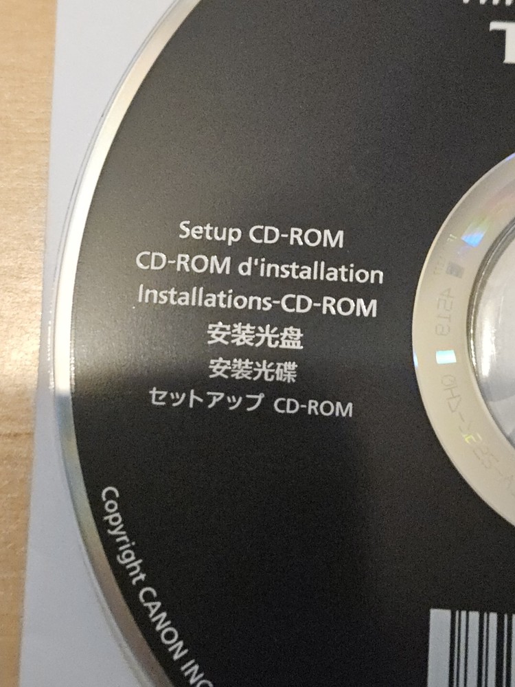 ImagePROGRAF TM-300 Canon Setup CD ROM Installation CD-ROM
