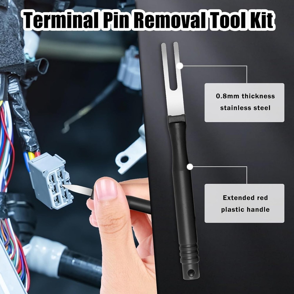 34Pcs Terminal Removal Tool Kit, Electrical Pin Removal Tool Kit,Electrical W...