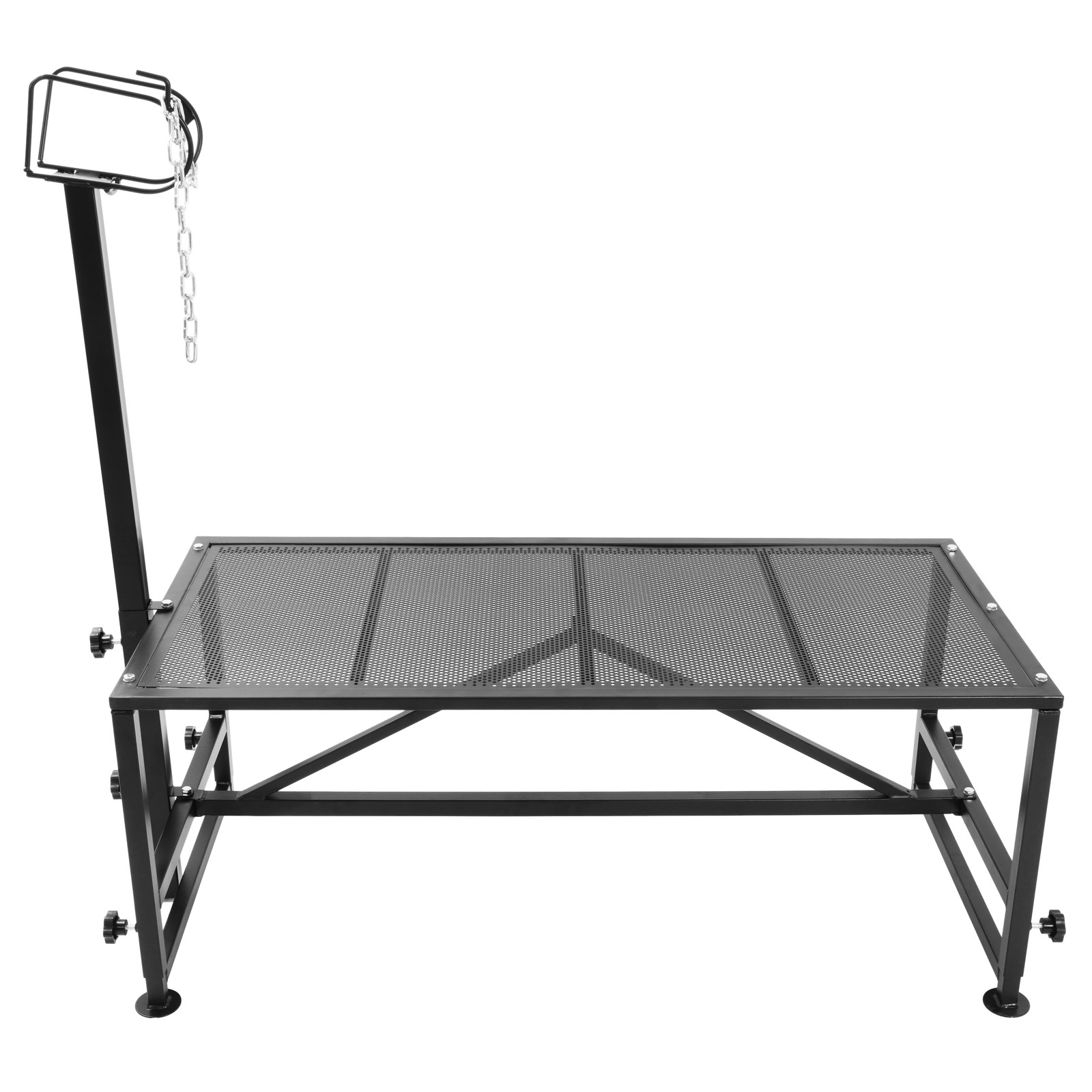 Adjustable 51x24" Metal Trimming Stand for Sheep Goat Milking Livestock Stand