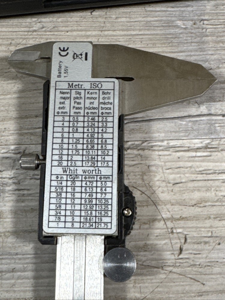 AmPro Precision Digital Caliper 6” Tested Works Electronic Measuring