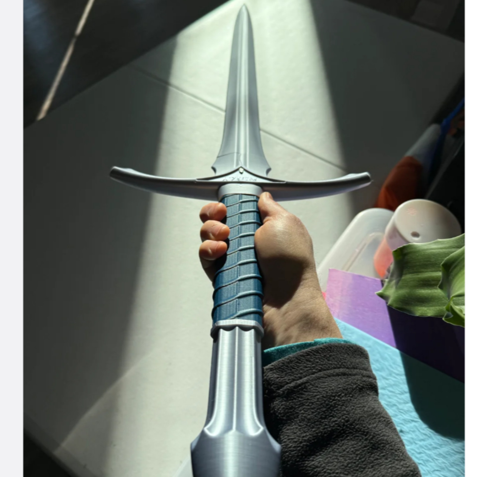 Glamdring Gandalf's Sword Replica 47-Inch 3D Printed Display