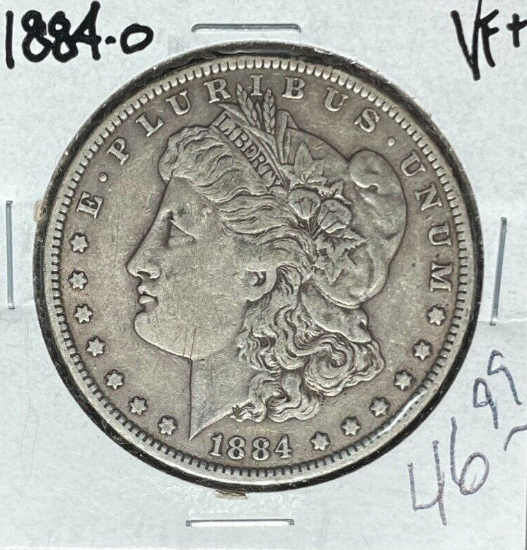 1884-O MORGAN SILVER DOLLAR ~ VF+ ~NICE COIN~